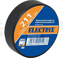 Изолента ELECTRIX 211  PCV (0,13mm*19mm*20m) черная