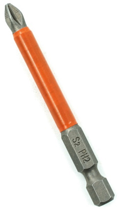 Бита PH 2x70 мм Taiwan Type (сталь S2) намагниченные, с насечками (10 шт в блист.) Bohrer