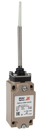 Выключатель концевой OptiLiS D4B-4187N пружина с наконечником пластик. EN 50041 XCKJ107H29 КЭАЗ 3653