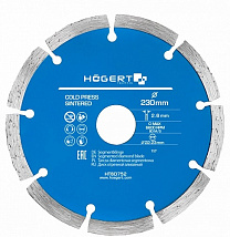 Диск алмазный сегментный 230*2,6*22 HOEGERT