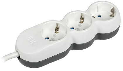 Удлинитель бытовой 3гн. 1,5м с/з ПВС 3х1,5мм2 UNO У03 IEK