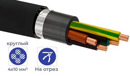 Кабель ВБШвнг(А)-LS  4*10 (ГОСТ)