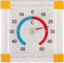 Термометр уличный оконный биметаллический ТББ КВАДРАТНЫЙ 1-100 Стан