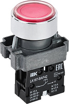 Кнопка управления LA167-BAF42 d=22мм 1р красная IEK