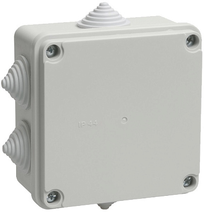 Коробка распред. о/п 100х100х50 IP55 СЕРАЯ 6 сальников КМ41234 IEK (48)