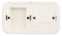 Блок (2 выкл. + роз с з/к) ОУ, серия ПРАЛЕСКА, белый (2В-РЦ-529)