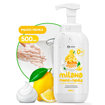 Жидкое мыло "Milana мыло-пенка" Лимонный пирог (флакон 500 мл)