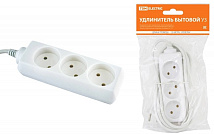 Удлинитель бытовой 3гн. 1,5м б/з ПВС 2x0,75mm2 TDM