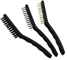 Щетки по металлу Набор 3в1 WIRE BRUSH SET 22см большие блистер 10-120