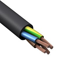Кабель ПВС 4*1,5 380V (отмотка) черный