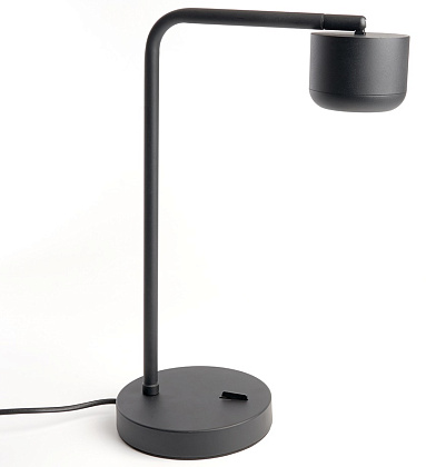 Светильник настольный LED DE365 GX53, 12Вт, 230В, черный Feron