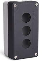 Корпус пост 3-кнопочный черно-серый P3BOS