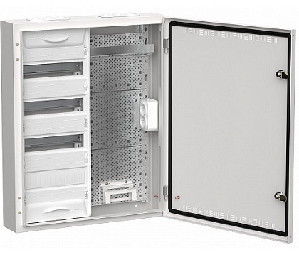 Щит металл. TITAN 5 ЩРн-48 (2х48) IP30 белый (710х570х140) IEK