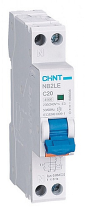 АВДТ NB2LE C10/1+N 30мА, 1 мод. тип АC, 6кА CHINT
