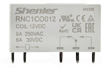 Реле промежуточное RNC1CO012,1CO,6A (230VAC/30VDC) Shenler
