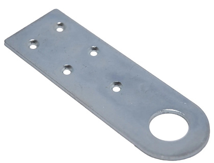 Проушина (Пробой-ушко) 56х77 (126х40х3) (цинк белый)