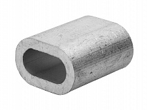 Зажим для стальных канатов алюмин. 5,0мм DIN 3093 (поштучно)