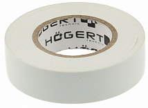Изолента ПВХ 0.13 mm x 19 mm x 20 m, белая HOEGERT