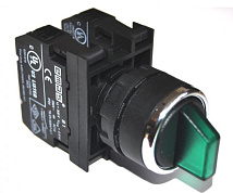 Переключатель B101SL30Y 2-0-1 зел. 2но, IP40 Emas