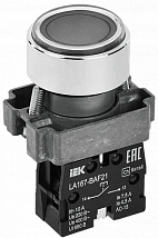Кнопка LA167-BAF21 d=22мм 1но чёрн.н IEK