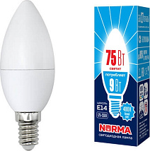 Лампа светодиодная свеча LED-C37-9W/NW/E14/FR NR