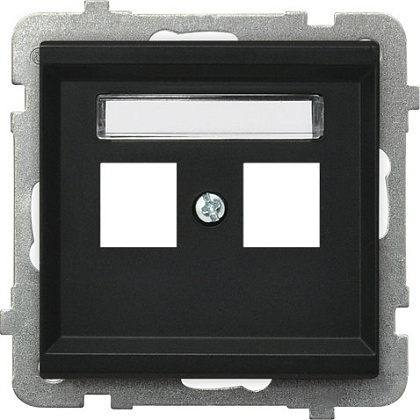 Корпус GPK-2R/p/33 1393 розетки компьютерной  двойной, без рамки