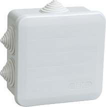 Коробка распред. о/п 100х100х50 IP44 СЕРАЯ 6 сальников КМ41255 IEK (48)