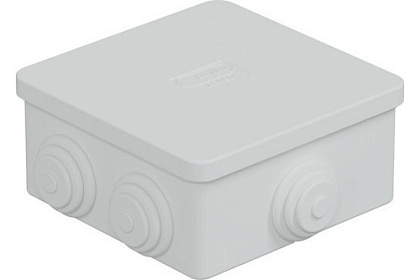 Коробка распред. о/п 85х85х40 IP44 БЕЛАЯ 6 сальников JBS080 Ecoplast (174)