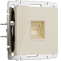 Розетка RJ45 (1-я cat. 5e) Айвори акрил WERKEL