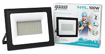 Прожектор LED Elementary G2 4000K 100W 8995Lm IP65 черный Gauss