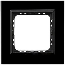 Рамка R-1RGC/32/25 1112 чёрная одинарная (стекло) тонкая 4мм