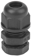 Кабельный ввод М12 (4-8 мм) черный пластик IP68 (IEK)