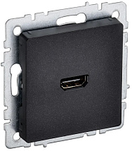 Розетка HDMI черный BRITE IEK