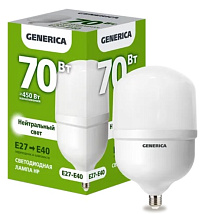 Лампа LED HP E27-E40 4000К 70Вт 7000Lm GENERICA