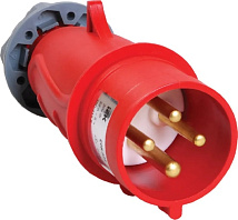 Вилка переносная 32A 4п (3P+PE) 024 IP44, 415В, MAGNUM IEK