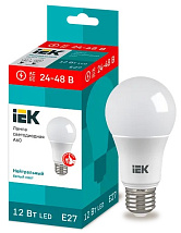 Лампа LED A60 E27 4000К 12Вт 1140Lm 24-48В IEK