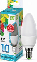 Лампа LED-СВЕЧА-standard 10Вт 230В Е14 4000К 900Лм ASD