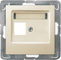 Корпус компьютерной розетки GPK-1Y/p/27 1390 одинарный