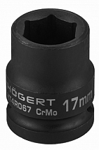 Головка шестигранная ударная 1/2", 17 мм, HOEGERT