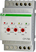 Реле контроля напряжения CP730 (3ф,10А, ниж.п 150-210В;верх.п 230-260В) F&F