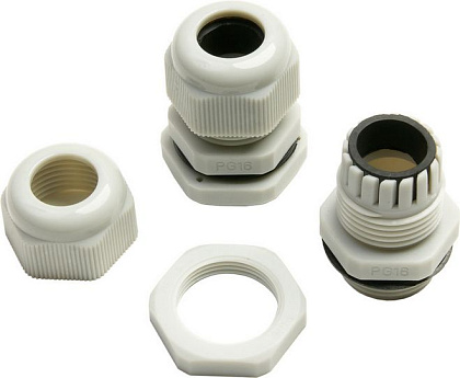 Кабельный ввод PG19 (12-15 мм) серый пластик (ELUX) Кабельный ввод PG19 (12-15 мм) серый пластик (ELUX)
