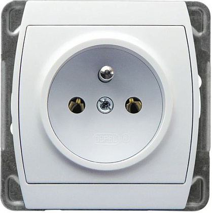Розетка GP-1JZ 376 одинарная "штырь"(без рамки)