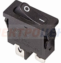 Выключатель клавишный 250V 6А (2с) ON-OFF черный Mini (RWB-103, SC-766, MRS-101-5) REXANT