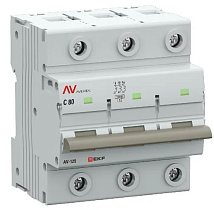 Автоматический выключатель AV-125 C80/3 10kA EKF AVERES