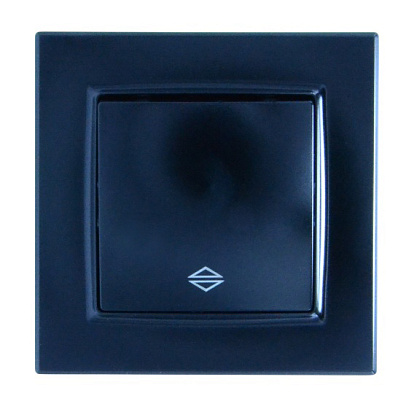 Выключатель проходной 1-кл. чёрный SD-P1003B AWSPRODUCTS
