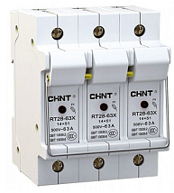 Держатель плавких вставок с индикацией RT28-63X 14х51 3П CHINT 520355