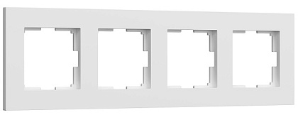 Рамка 4-я Белый матовый Slab WERKEL