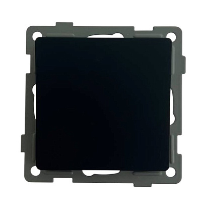 Выключатель 1-кл. чёрный U2B-001-1 SoftTouch "Uno" AWSproducts