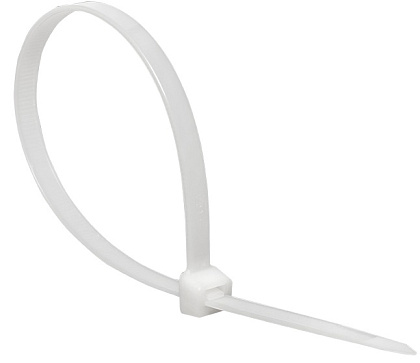 Хомут 2,5*100 белый нейлон (100 шт.) Basic (EKF), уп