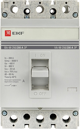 Автоматический выключатель ВА-99 250/200А 35кА 3p. Proxima EKF
